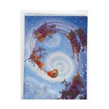 Load image into Gallery viewer, Boxed Cards- Soaring Santa 60131