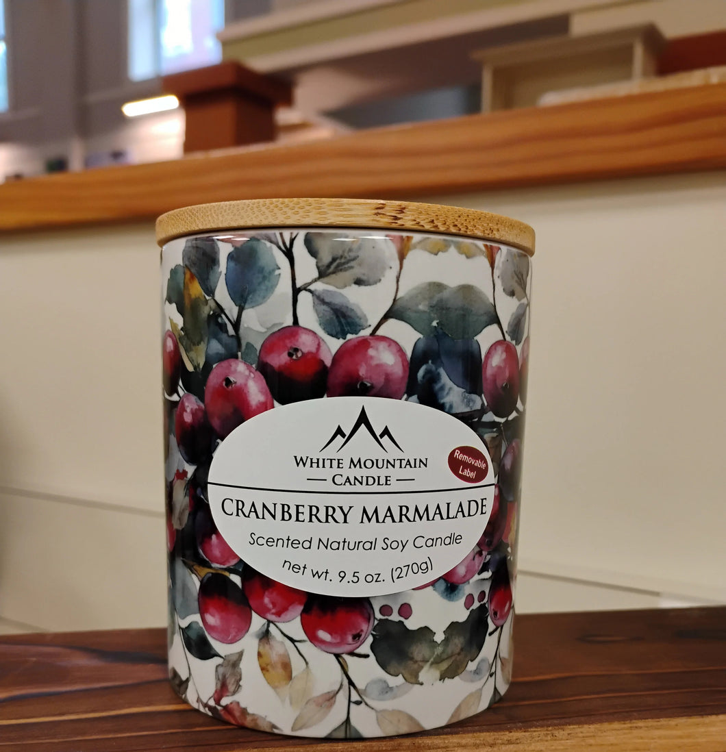 9.5oz Cranberry Marmalade Soy Candle