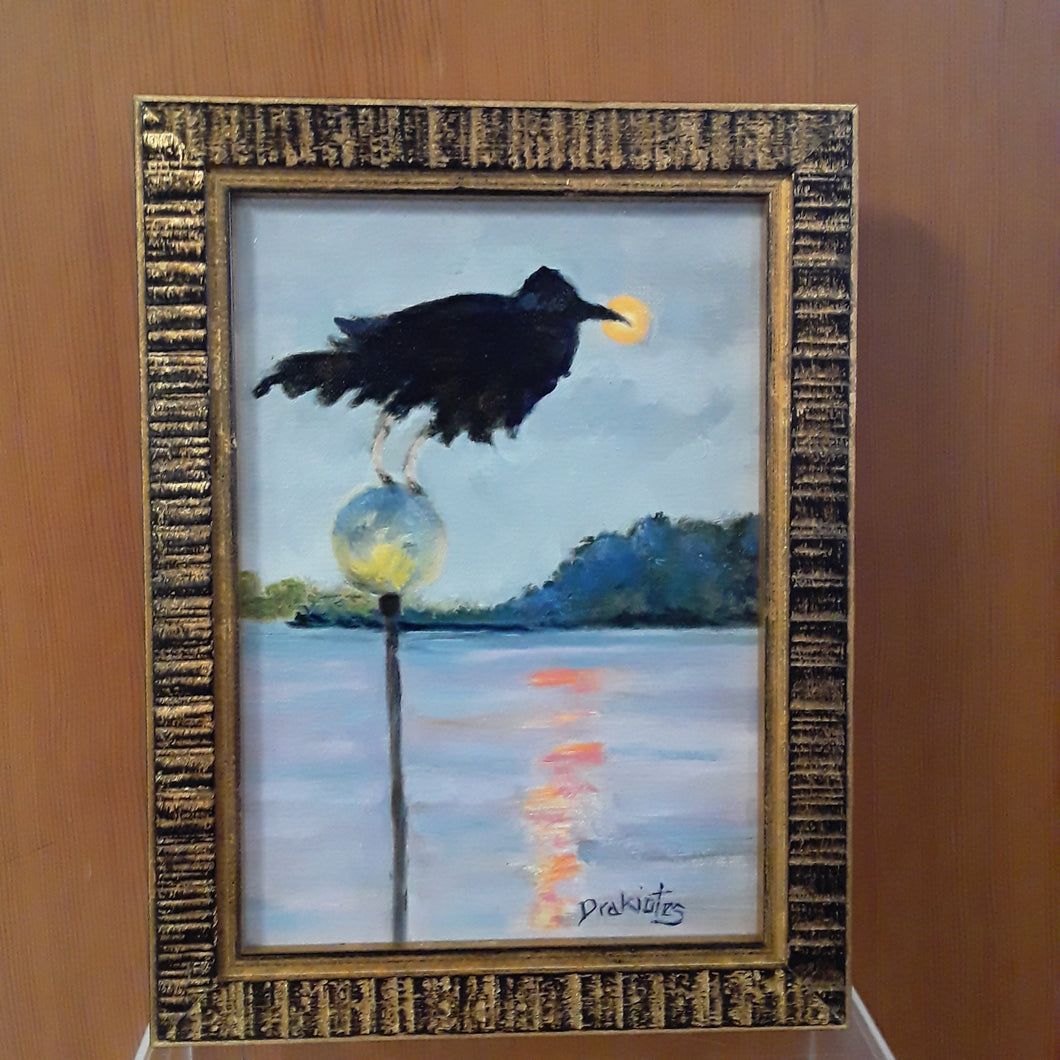 Painting- Raven's Nightfall 5x7