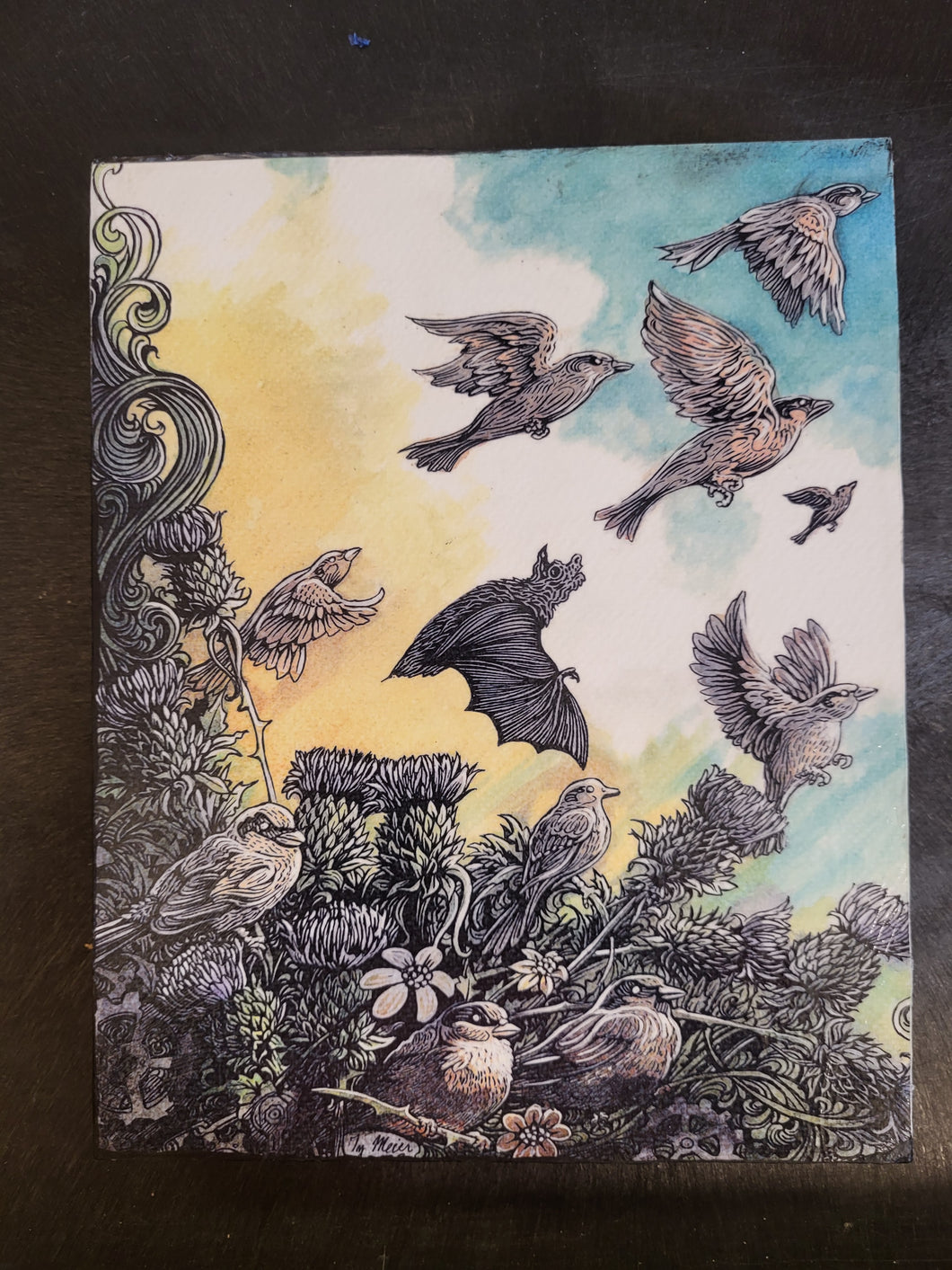 Giclee Print- Earnest Bat