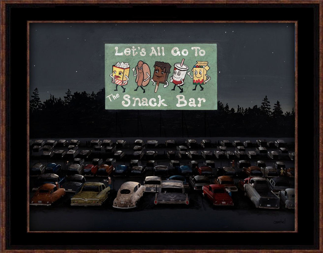 Framed Print- Drive In