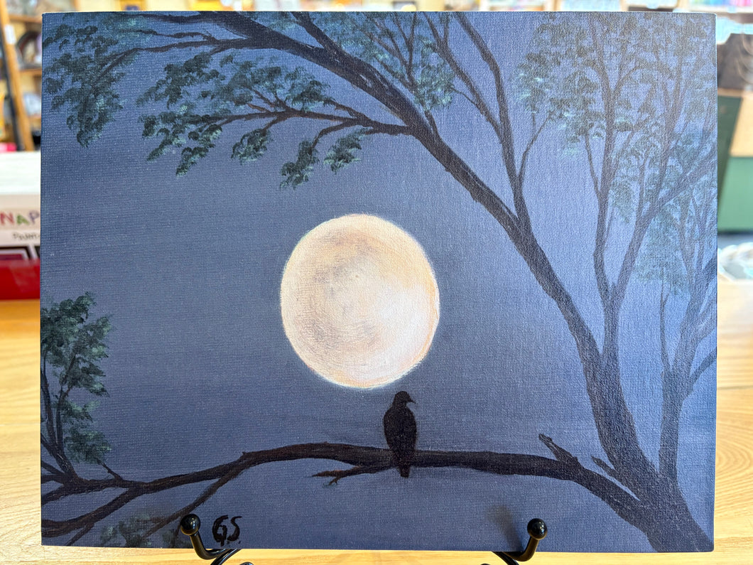 Panel- Moonlit Perch 8x10 Print