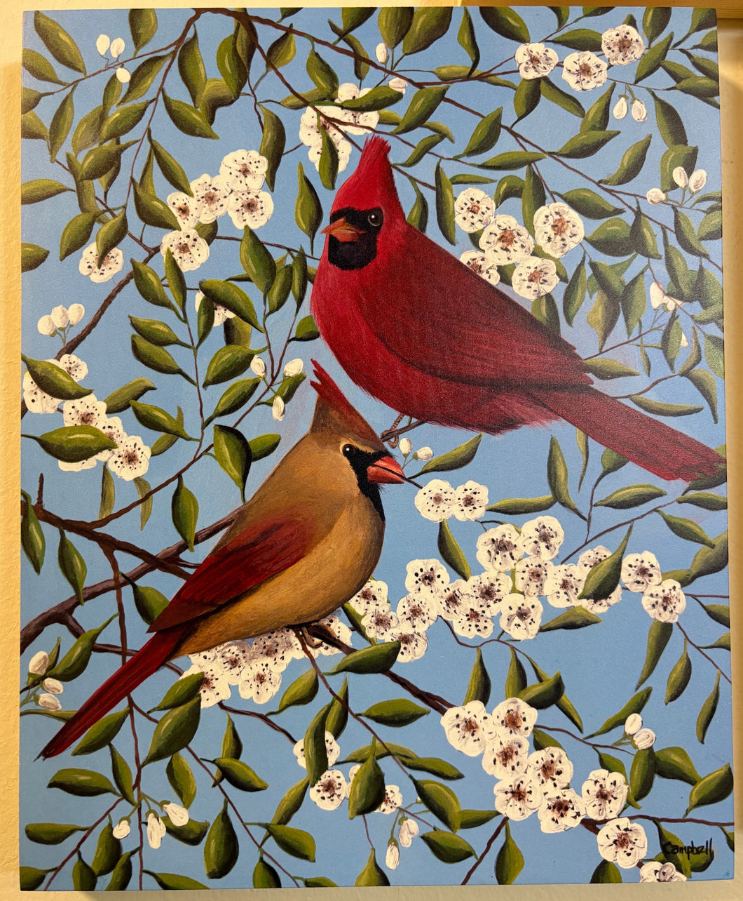 Box Print- Cardinals 8x10
