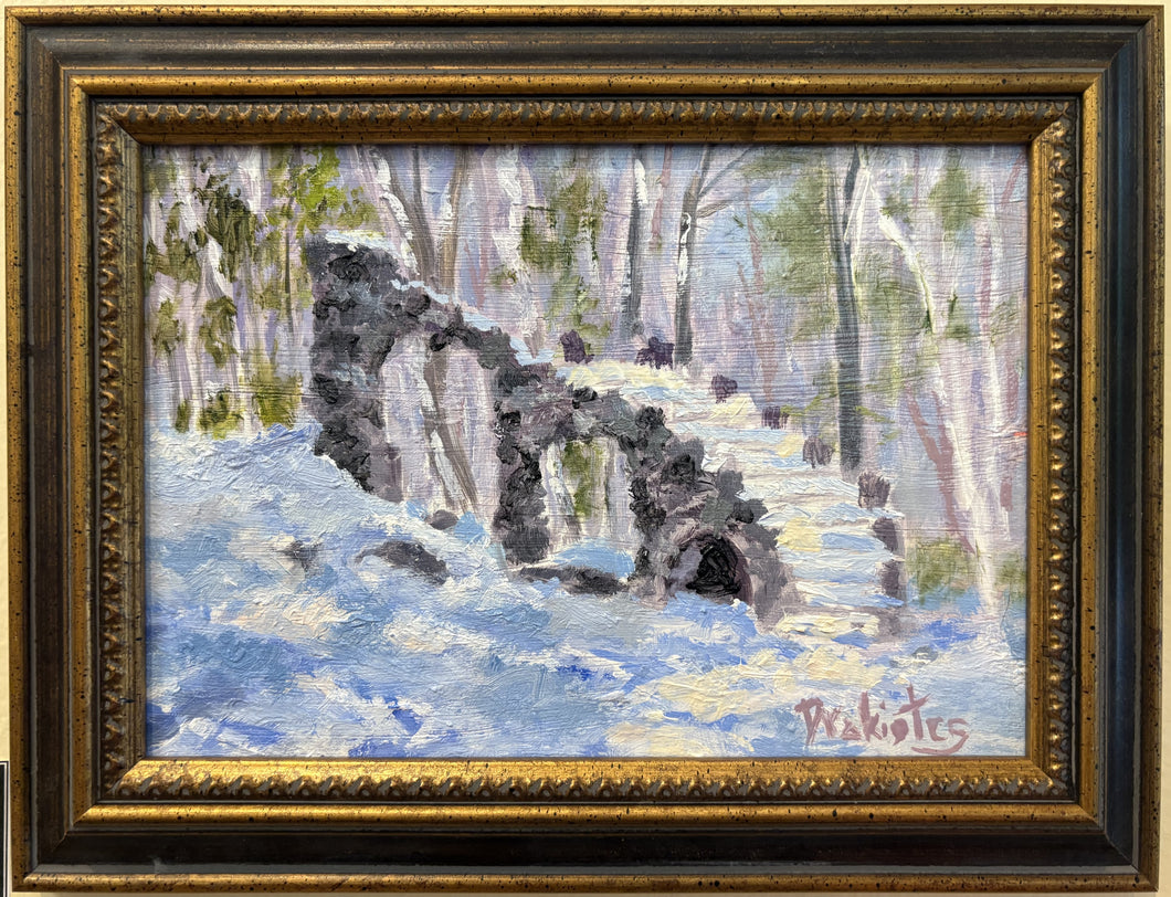 Painting- Winter Staircase 5x7