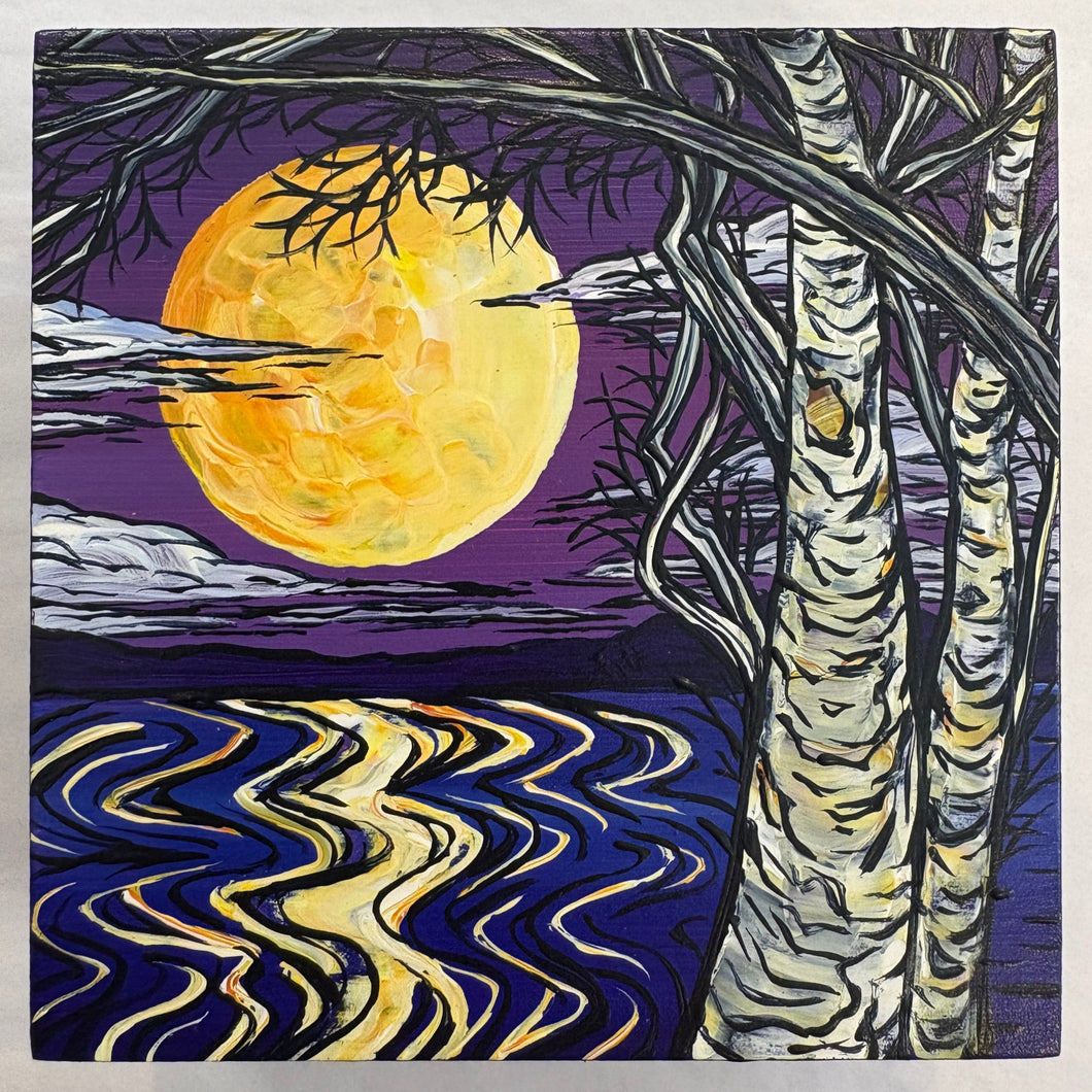 Painting- Gold and Purple II
