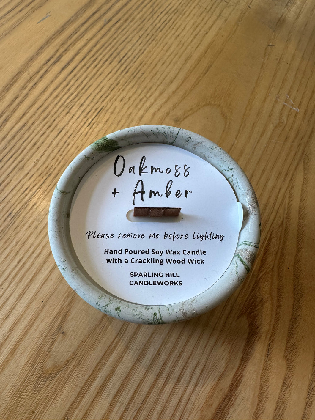 Candle- Oakmoss & Amber WW