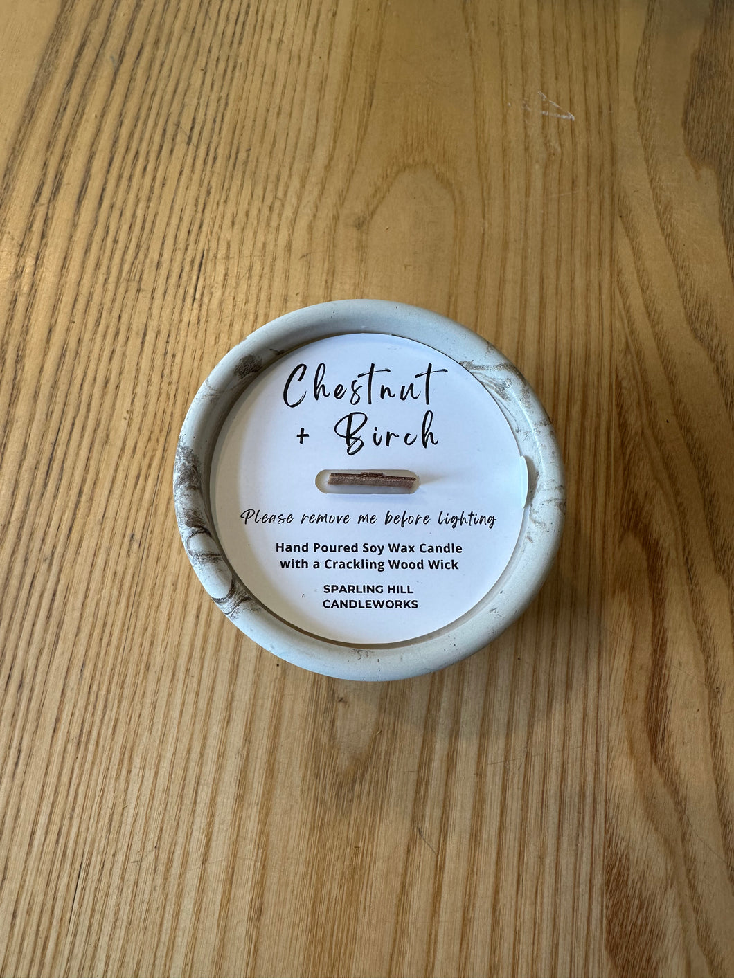 Candle- Chestnut & Birch WW