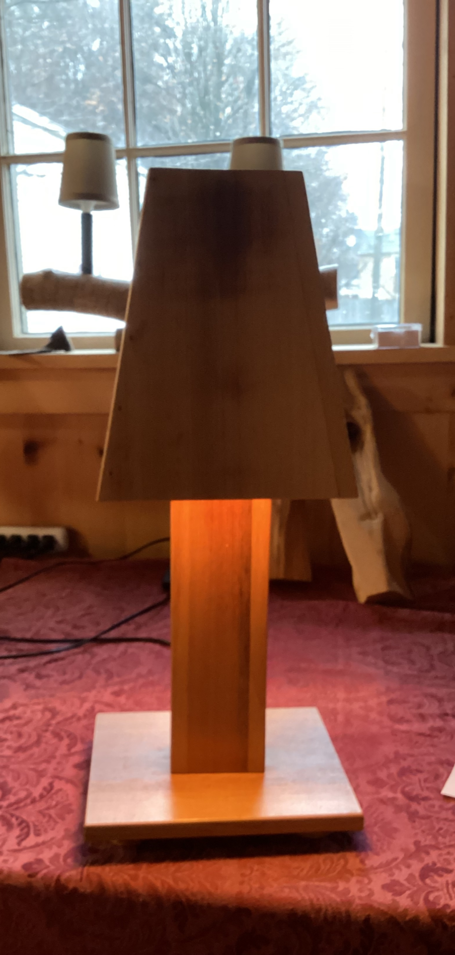 Lamp- Recycled Cedar 117