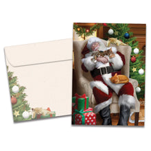 Load image into Gallery viewer, TF Holiday Card- Cat Nap, Christmas 17463
