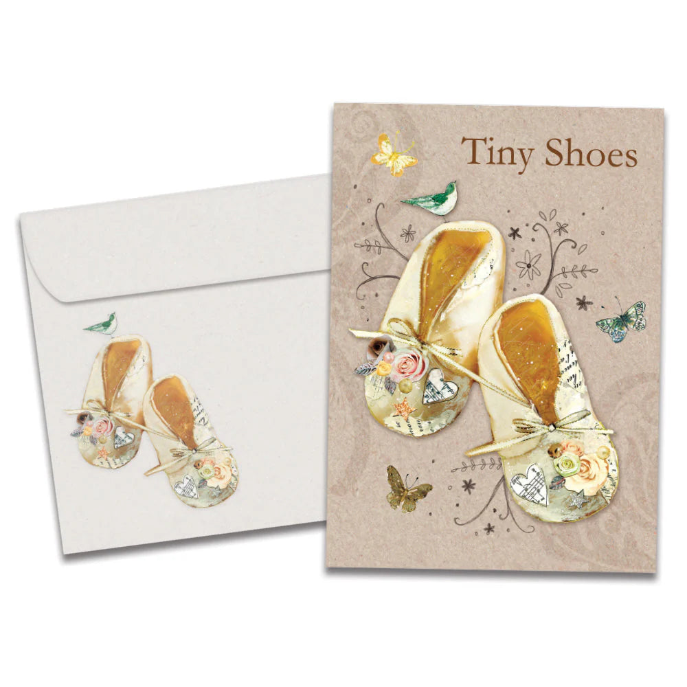TF Card- Baby Booties New Baby 17480