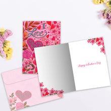 Load image into Gallery viewer, TF Holiday Card- I Love You Floral, Valentine's Day 20275

