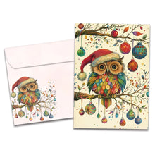 Load image into Gallery viewer, TF Card- Owl Ornaments, Holiday 22251
