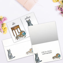 Load image into Gallery viewer, TF Card- Cat Artist, Birthday 22518
