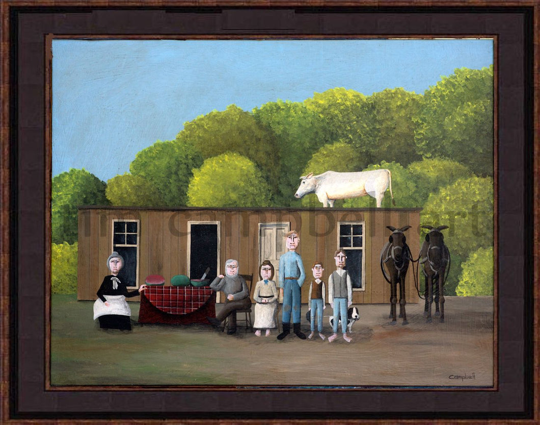 Framed Print- Settler Family